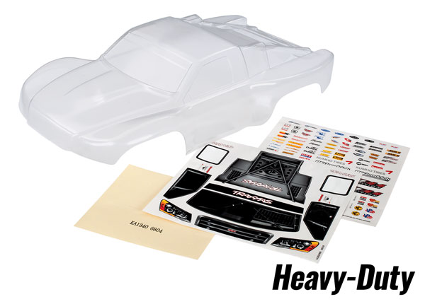 Body transparant, heavy duty, voor oa. Traxxas Slash