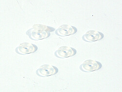 Silicone o-ring p-3 (clear) afbeelding