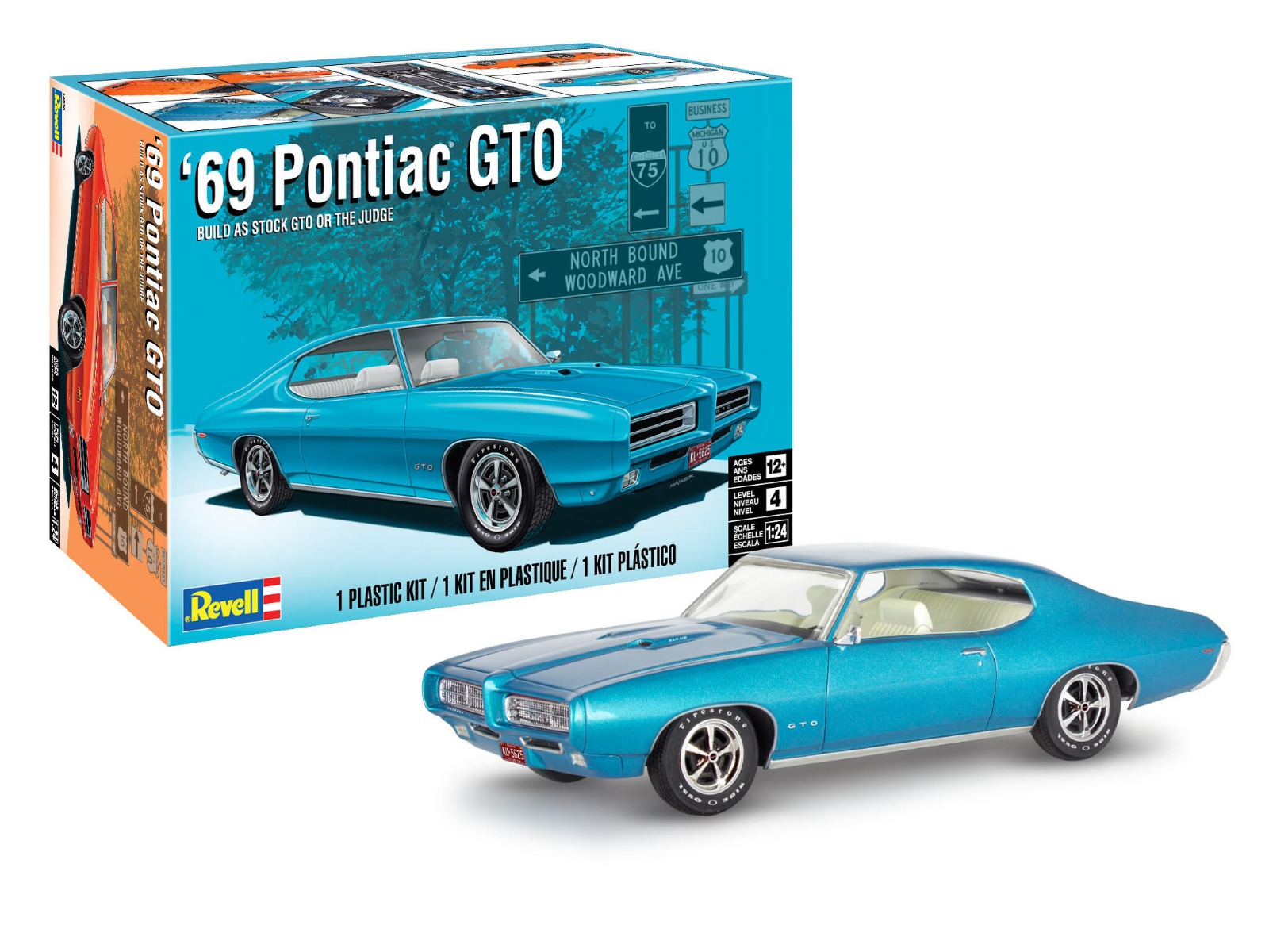 Revell 1/24 69 Pontiac GTO "The Judge" 2N1 afbeelding