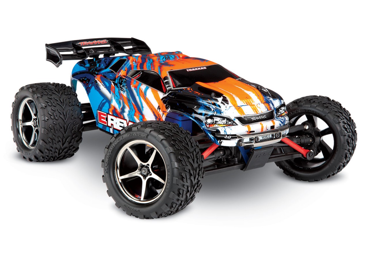 Traxxas E-Revo 1/16 electro truggy RTR - Oranje