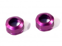 Shock cap 12 x m13 x 0.08mm (2pcs) purple grooved afbeelding