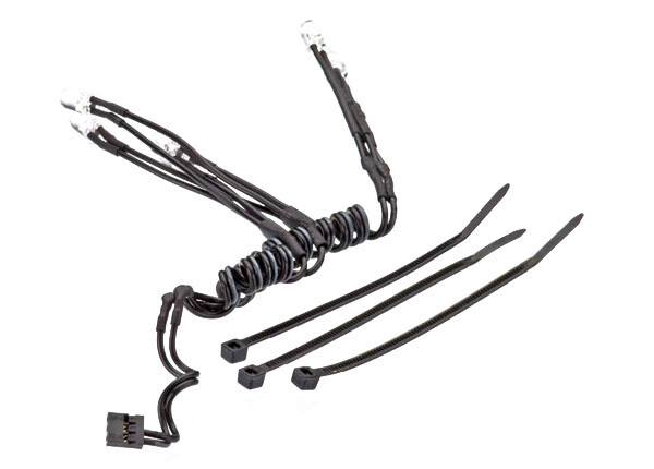 Traxxas - LED lights, chassis harness (4 clear, 2 red) (1) (TRX-7288)