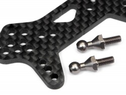 Graphite shock tower front(pro2/rally/sport)