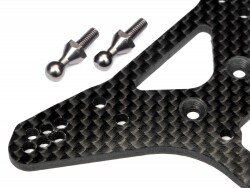 Graphite shock tower rear(pro2/rally/sport) afbeelding