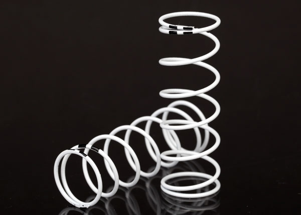 Spring, shock, white (GTR xx-long) (0.874 rate black) (1 pair) (TRX-7446)