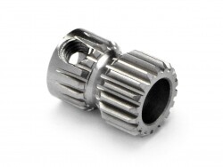 Pinion gear 18 tooth aluminum (64 pitch/0.4m) afbeelding