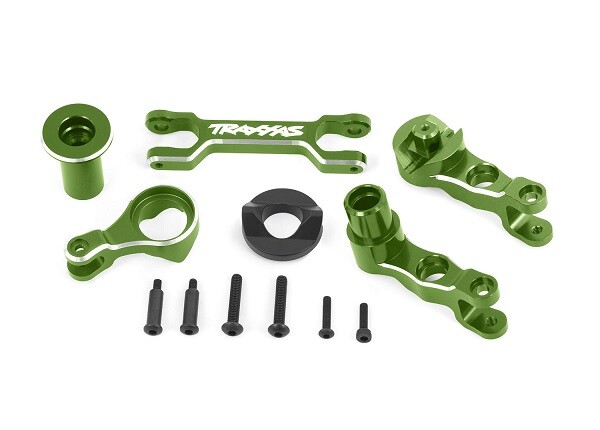 Traxxas - Steering bellcranks (left & right)/ draglink (6061-T6 aluminum, green-anodized) (fits X-Maxx) (TRX-7746-GRN) afbeelding