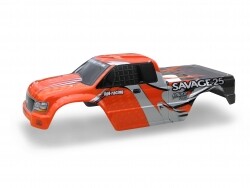 Nitro gt-1 truck painted body (red/silver/m.grey)