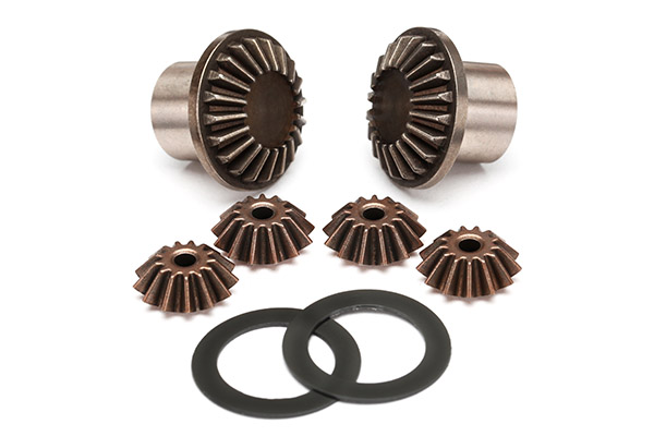 Gear set, differential (output gears (2)/ spider gears (4)/ 16x23.5x.5mm TW (2)
