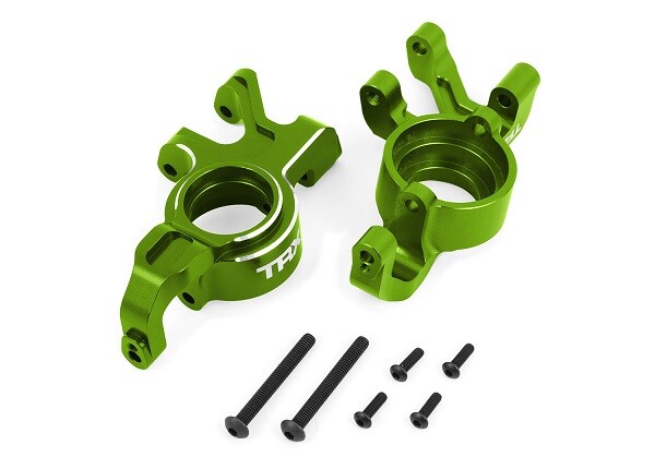 Traxxas - Steering blocks, 6061-T6 aluminum (green-anodized), left & right (TRX-7836-GRN) afbeelding