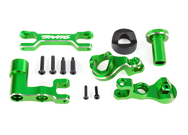 Traxxas - Steering bellcranks (left & right)/ draglink (6061-T6 aluminum, green-anodized) (fits XRT) (TRX-7843-GRN)