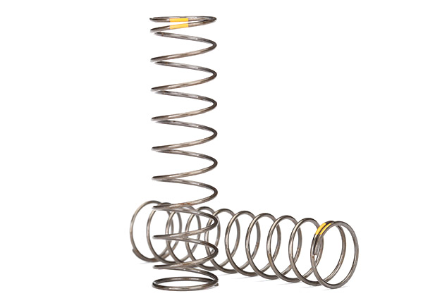 Springs, shock (natural finish) (GTS) (0.22 rate, yellow stripe) (2) (TRX-8042)
