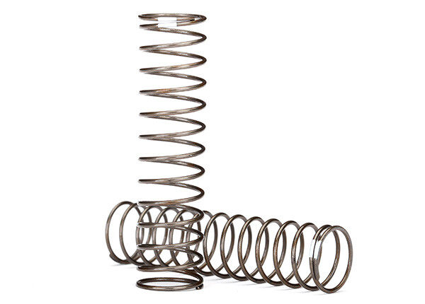 Springs, shock (natural finish) (GTS) (0.30 rate, white stripe) (2) (TRX-8043)