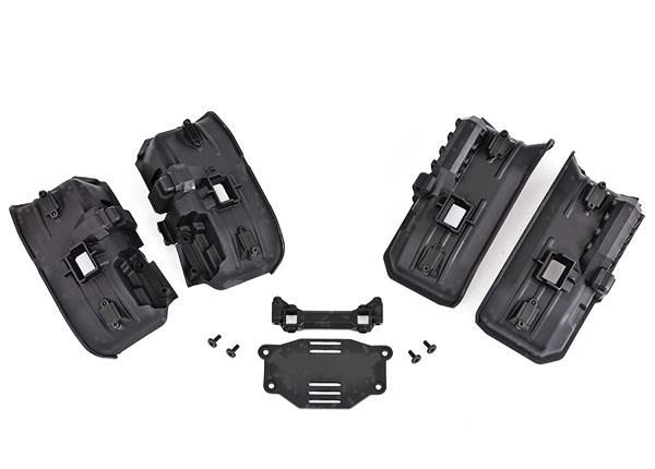 Traxxas - Fenders, inner, front & rear / rock light covers (8)/ battery plate/ 3x8 flat-head screws (4) (TRX-8072X)