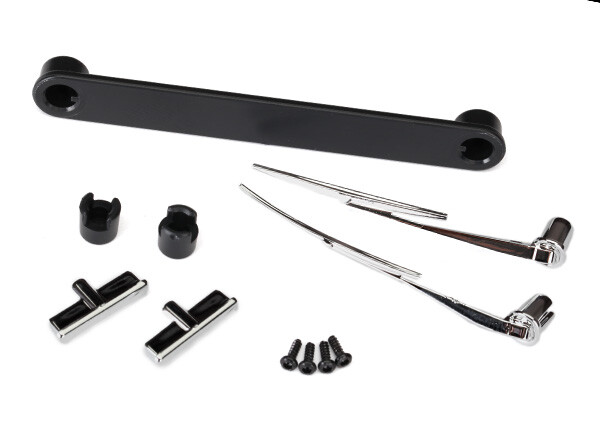 Door handles, left & right/ windshield wipers, left & right/ retainers (3)/ 1.6x (TRX-8075)