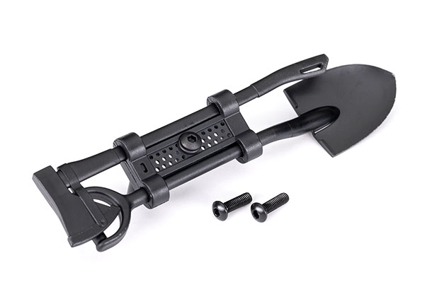 Traxxas - Shovel/ axe/ accessory mount/ mounting hardware (TRX-8122-BLK)