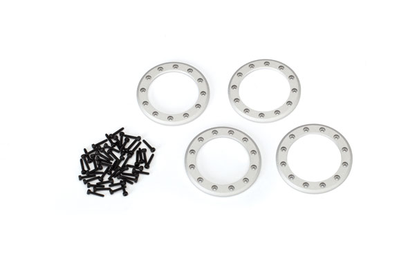 Beadlock rings, satin (1.9") (aluminum) (4)/ 2x10 CS (48) (TRX-8169)
