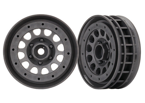 Wheels, Method 105 1.9" (charcoal gray, beadlock) (beadlock rings sold separately) (TRX-8173A) afbeelding