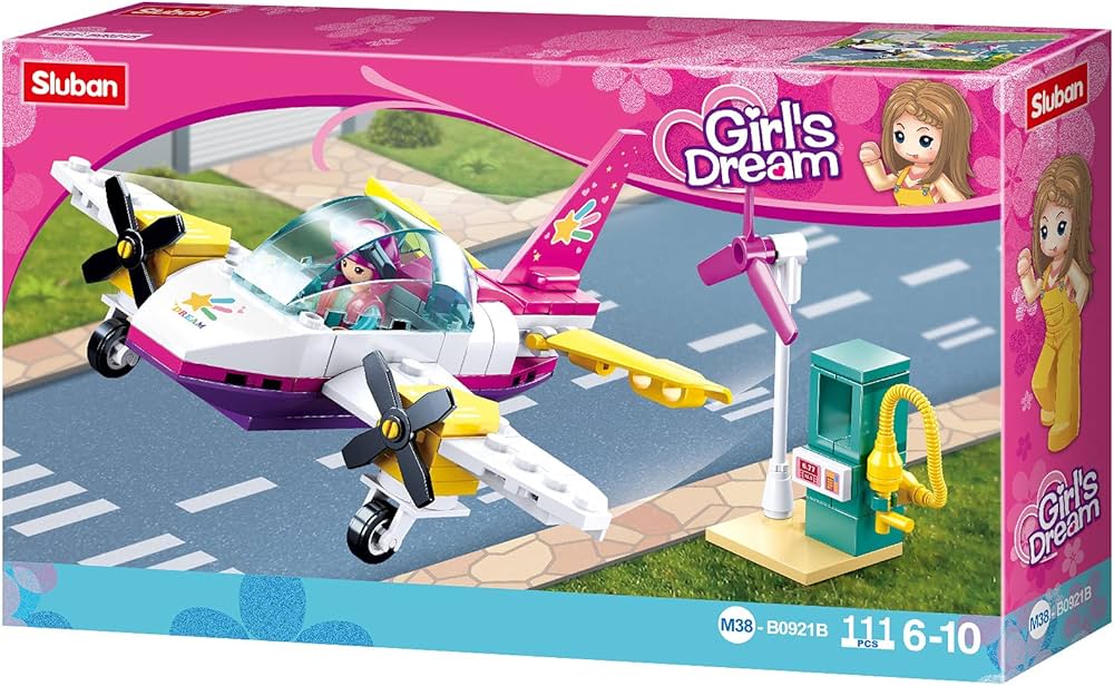 Sluban Girl's dream klein vliegtuig afbeelding
