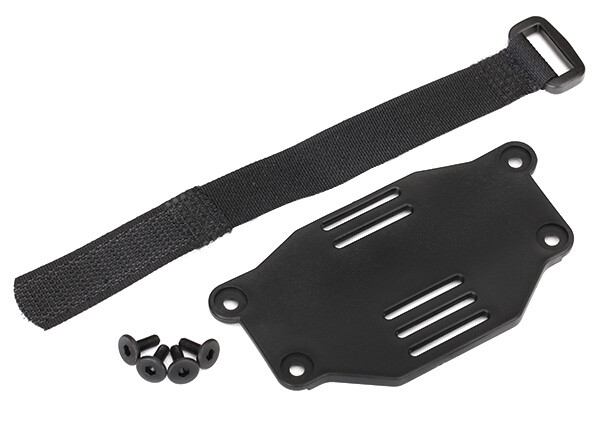 Battery plate/ battery strap/ 3x8 flathead screws (4) (requires TRX-8072) (TRX-8223)