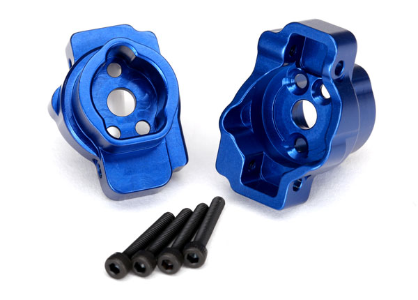 Portal drive axle mount, rear, 6061-T6 aluminum (blue-anodized) (TRX-8256X)