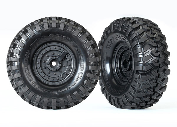 Tires and wheels, assembled, glued (Tactical wheels, Canyon Trail 1.9 tires) (2)