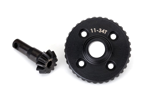 Ring gear, differential/ pinion gear, differential (machined) (TRX-8279R) afbeelding