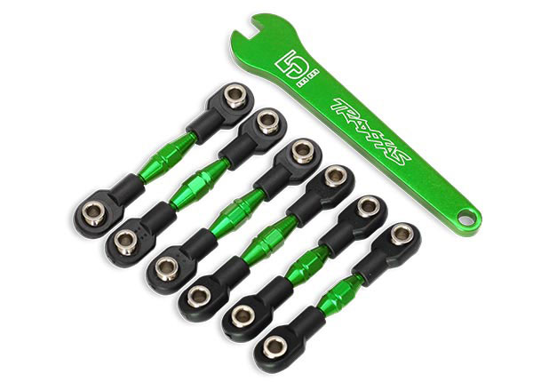 Traxxas - Turnbuckles, aluminum (green-anodized) (TRX-8341G) afbeelding