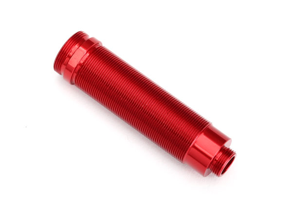 Body, GTR shock, 64mm, aluminum (red-anodized) (front, threaded) (TRX-8452R)