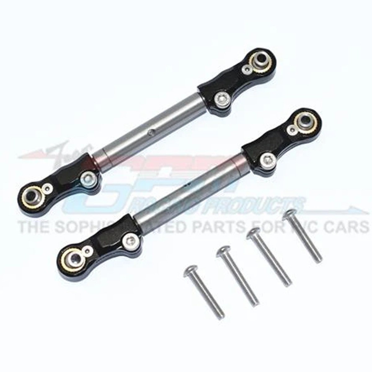 GPM - Aluminium - Stainless Steel Frontsteering Tie Rod - Traxxas 1/10 Maxx (TXMS162S-BK) afbeelding
