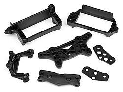 Servo/shock tower/rocker mounting set