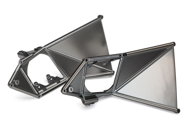 Mounts, suspension arm, upper (front) (satin black chrome-plated) (TRX-8534X)