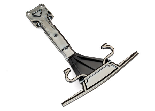 Skidplate, front (plastic) (satin black chrome-plated) (TRX-8537X) afbeelding