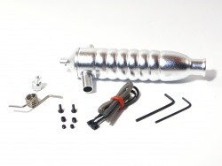 Ribbed tuned pipe (silver/21+) afbeelding