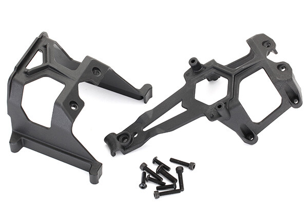 Chassis supports, front & rear/ 3x12mm BCS (4)/ 3x15mm CS (4)/ 4x14mm BCS (1) (TRX-8620)