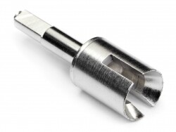 Heavy-duty gear shaft 5x38x7mm (silver)