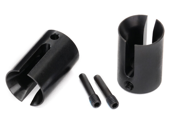 Drive cup, machined steel (2)/ 4x17mm screw pins (2) (TRX-8652)