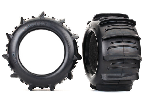 Tires, paddle 3.8” (2)/ foam inserts (2) (TRX-8673)