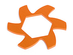 Brake disk fin plate (orange)