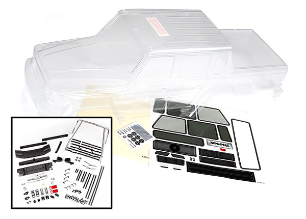Body, Mercedes-Benz® G 63® (clear, requires painting) (TRX-8825)