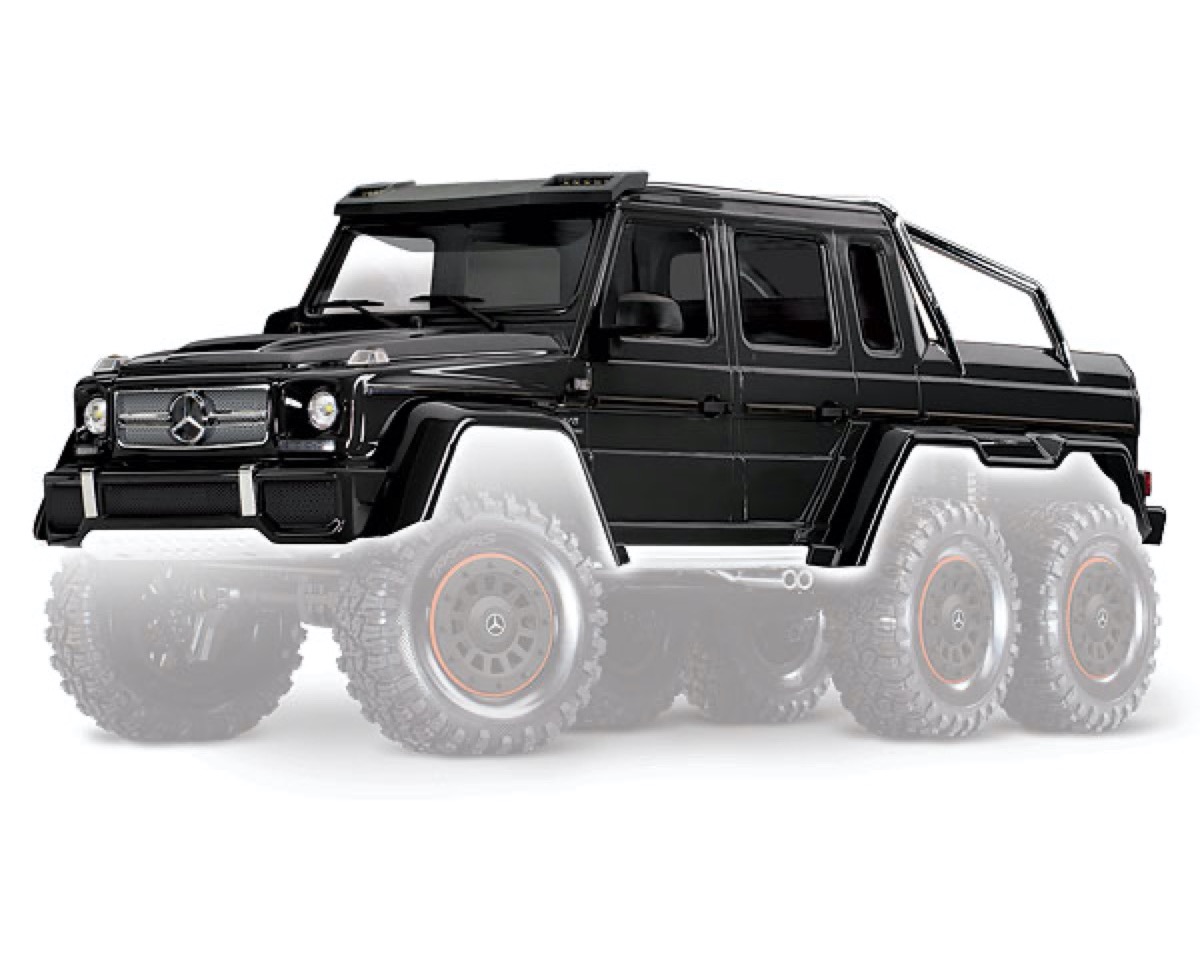 Body, Mercedes-Benz G 63, complete (gloss black metallic) (TRX-8825R) afbeelding