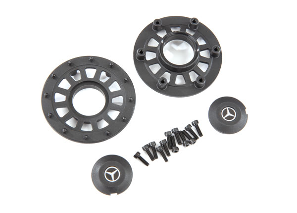 Traxxas - Center caps (2)/ beadlock rings (2) (requires #8255A extended stub axle) (TRX-8875)
