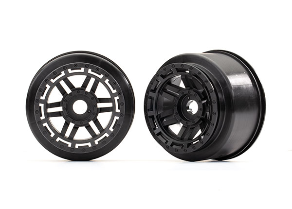Wheels (black) (2) (TRX-8971)