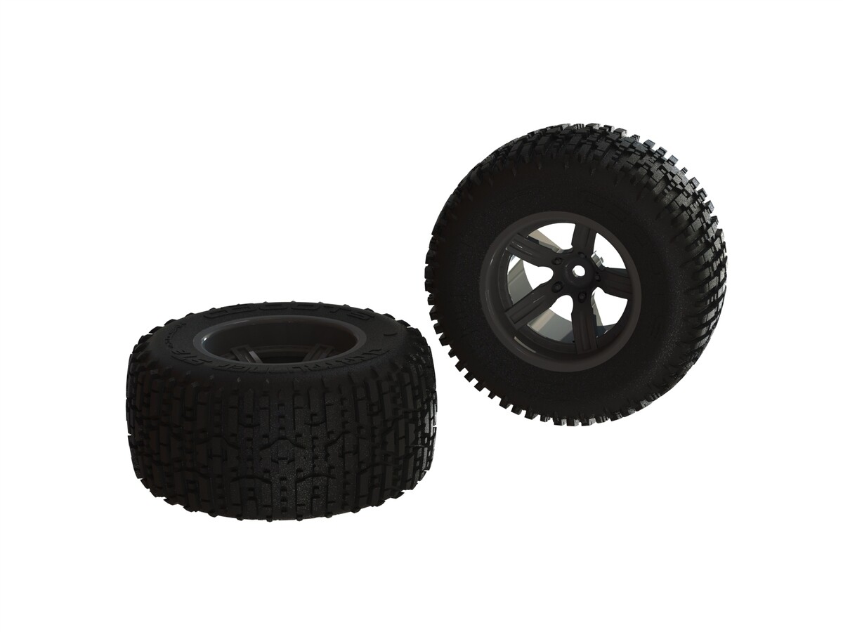 Dboots Dirtrunner ST 2 Tyre Set Glued (Black) (2PCS/Rear) (AR550041)