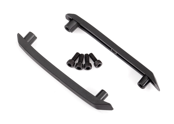 Skid plate, roof (body) (black) (left & right)/ 3x8mm CS (4) (TRX-9017)
