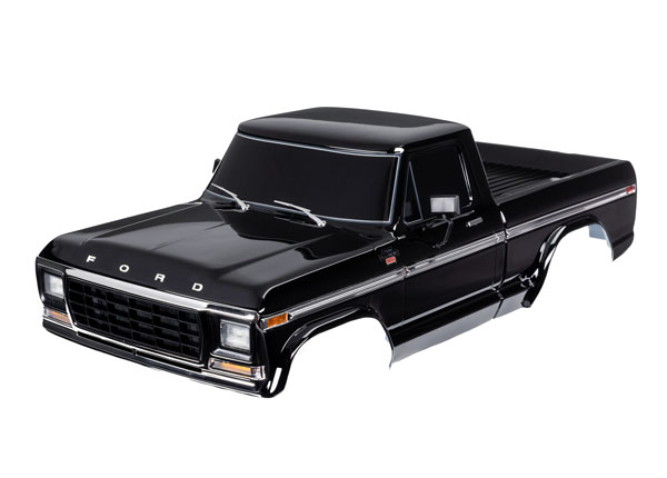 Traxxas - Body, Ford F-150 (1979), complete, black (painted, decals applied) (TRX-9230-BLK) afbeelding