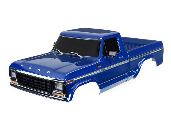 Traxxas - Body, Ford F-150 (1979), complete, blue (painted, decals applied) (TRX-9230-BLUE) afbeelding