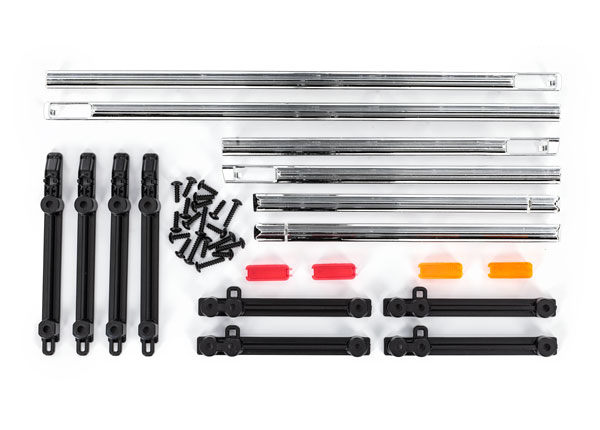 Traxxas - Side trim, left & right (chrome)/ LED lens/ 2.6x8mm BCS (14)/ 2.6x10mm BCS (6) (fits #9230 body) (TRX-9231)