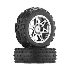 Dboots Sand Scorpion DB Tire Set Glued (Black Chrome) (2PCS/Front) (AR550005) afbeelding