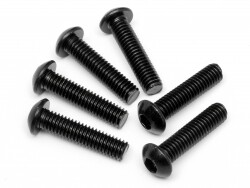 Button head screw m6x25mm (hex socket/6pcs)